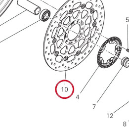 Disque frein avant 49241882A — réf. 49241882A | Ducati Store