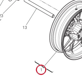 Jante arrière 50222482AB — réf. 50222482AB | Ducati Store