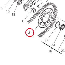 Couronne D42 49417051AA — réf. 49417051AA | Ducati Store