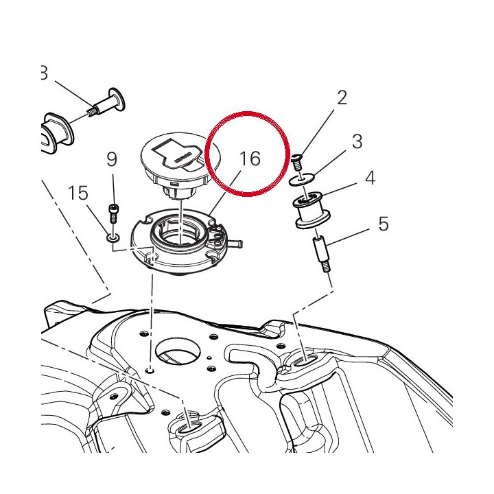 Bride R╘servoir 89510761C — réf. 89510761C | Ducati Store