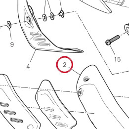 Pare-Chaleur metal 4601N952B — réf. 4601N952B | Ducati Store