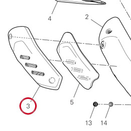 Pare-Chaleur plastique — réf. 4601N942B | Ducati Store