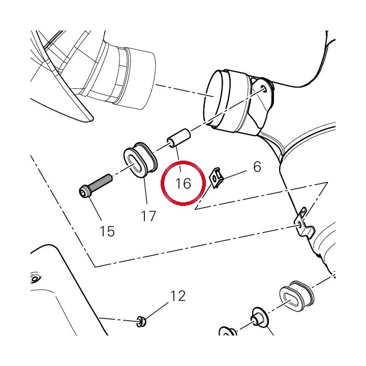 Entretoise 71616461AA — réf. 71616461AA | Ducati Store