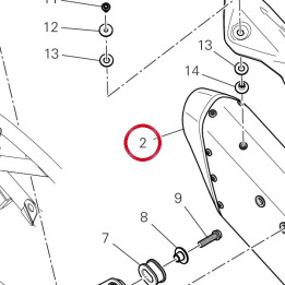 Silencieux gauche 57425033A — réf. 57425033A | Ducati Store