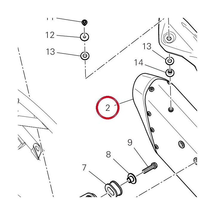 Silencieux gauche 57425033A — réf. 57425033A | Ducati Store