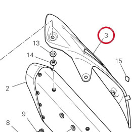 Pare-Chaleur gauche — réf. 4601R231B | Ducati Store