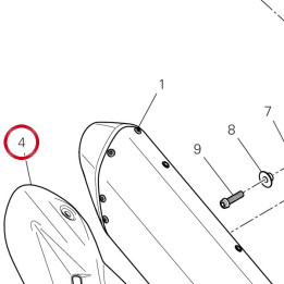 Pare-Chaleur droit 4601R241B — réf. 4601R241B | Ducati Store