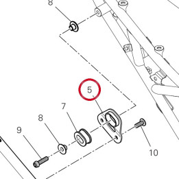 Bride droite 8301M921A — réf. 8301M921A | Ducati Store