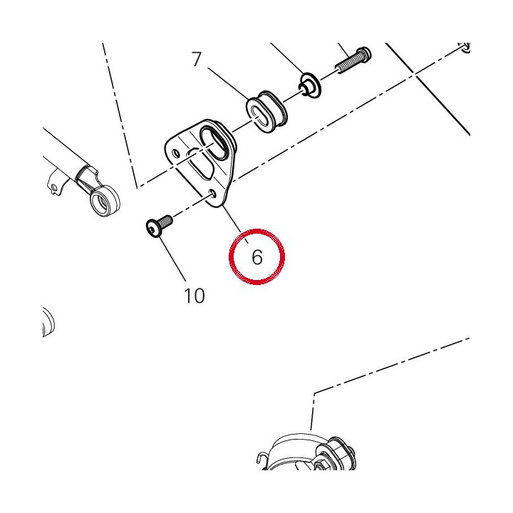 Bride gauche 8301M931A — réf. 8301M931A | Ducati Store