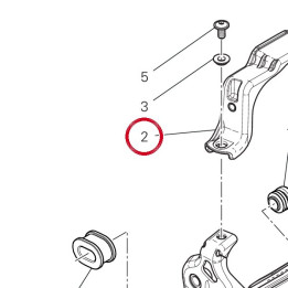 Plaque centrale 4731I051A — réf. 4731I051A | Ducati Store