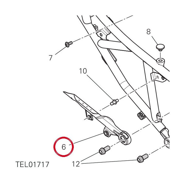 Couvercle droit 4601R441A — réf. 4601R441A | Ducati Store