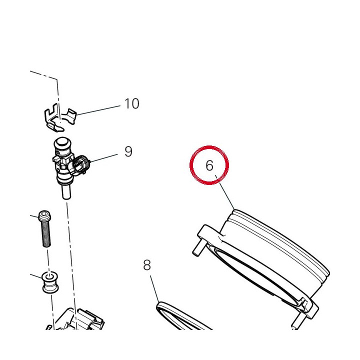 Raccord D'Admission — réf. 13510811A | Ducati Store