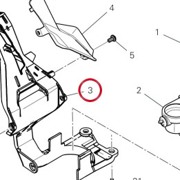 Support 8291P811A — réf. 8291P811A | Ducati Store