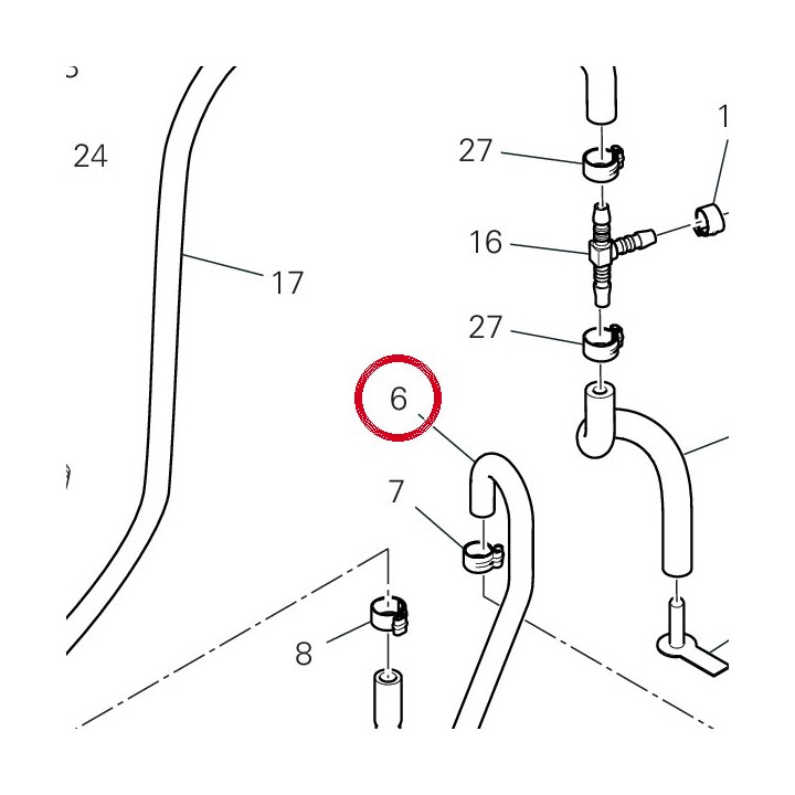 Canister hose Ø7,5X14,5 — réf. 59019171A | Ducati Store