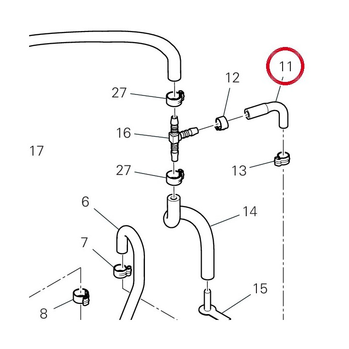 Tuyau 93512411A — réf. 93512411A | Ducati Store