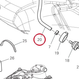 Tuyau Soupape/Reservoir — réf. 93511391A | Ducati Store