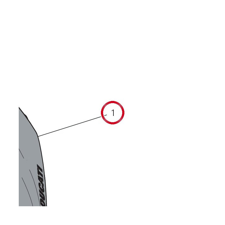 Capot avant 481P4581AF — réf. 481P4581AF | Ducati Store