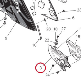 Couvercle droit culasse — réf. 4601P031A | Ducati Store