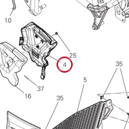 Couvercle gauche culasse — réf. 4601P043A | Ducati Store