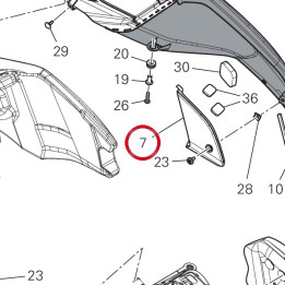 Appendice gauche 4801D571B — réf. 4801D571B | Ducati Store