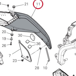 Cover serbatoio sx+deca — réf. 480PD331BE | Ducati Store