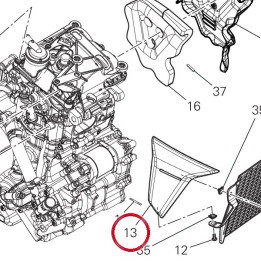 Panneau lateral droit — réf. 48217171A | Ducati Store