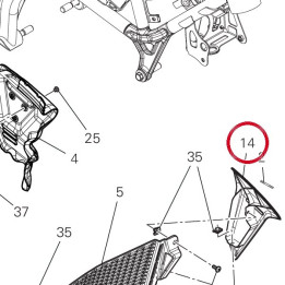 Panneau lateral gauche — réf. 48217181A | Ducati Store