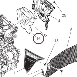 Head Soundproofing-Lh-V21D — réf. 48613112A | Ducati Store