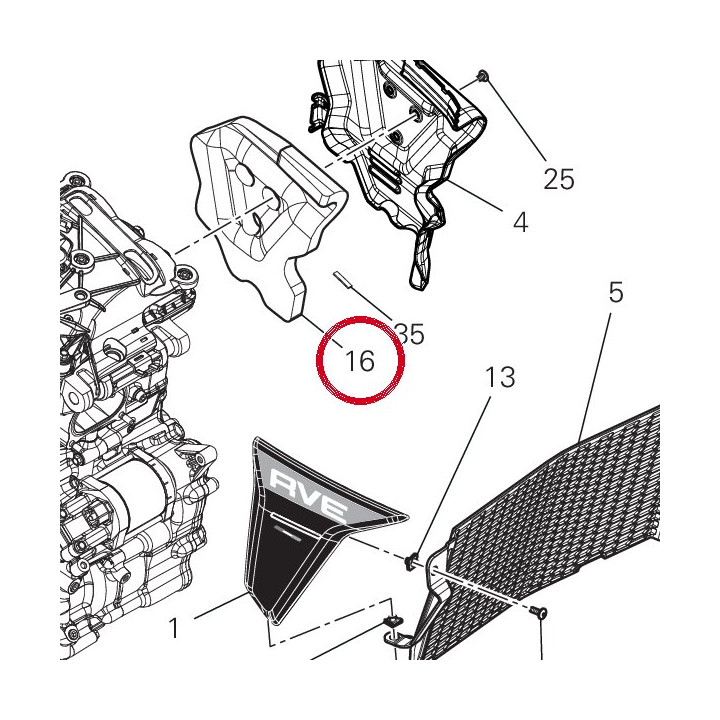 Head Soundproofing-Lh-V21D — réf. 48613112A | Ducati Store