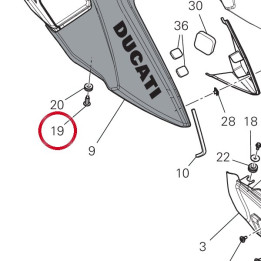 Entretoise 71616471AA — réf. 71616471AA | Ducati Store