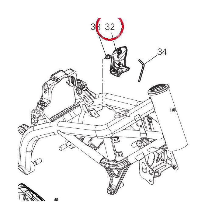 Cache gauche 4601R142A — réf. 4601R142A | Ducati Store