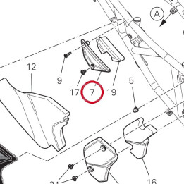 Fermeture Sous-Cadre droite — réf. 48217261A | Ducati Store