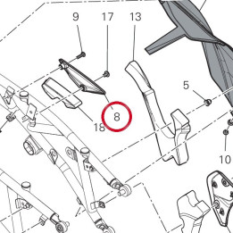 Fermeture Sous-Cadre gauche — réf. 48217271A | Ducati Store