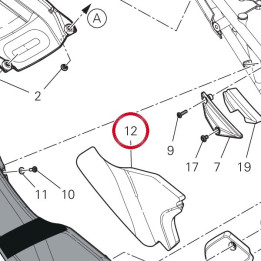 Panneau insonorisant — réf. 48613162A | Ducati Store
