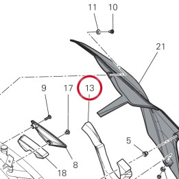 Panneau insonorisant — réf. 48613172A | Ducati Store