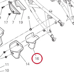 Panneau insonorisant avant — réf. 48613152A | Ducati Store