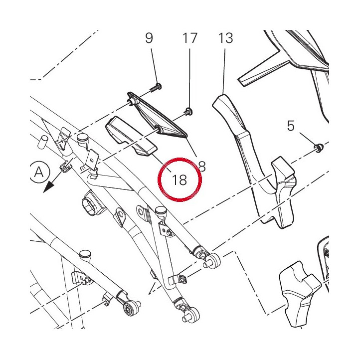 Panneau insonorisant — réf. 48613121A | Ducati Store
