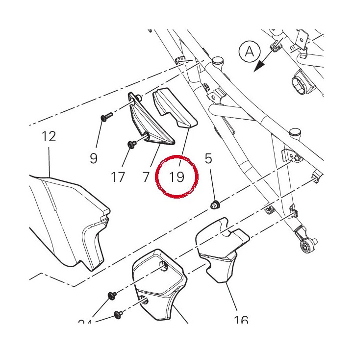 Panneau insonorisant — réf. 48613131A | Ducati Store