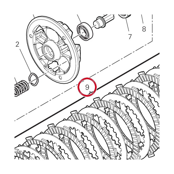 Jeu disques embrayage — réf. 19020621A | Ducati Store