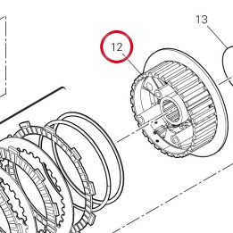 Moyeu Porte-Disque — réf. 19611141A | Ducati Store