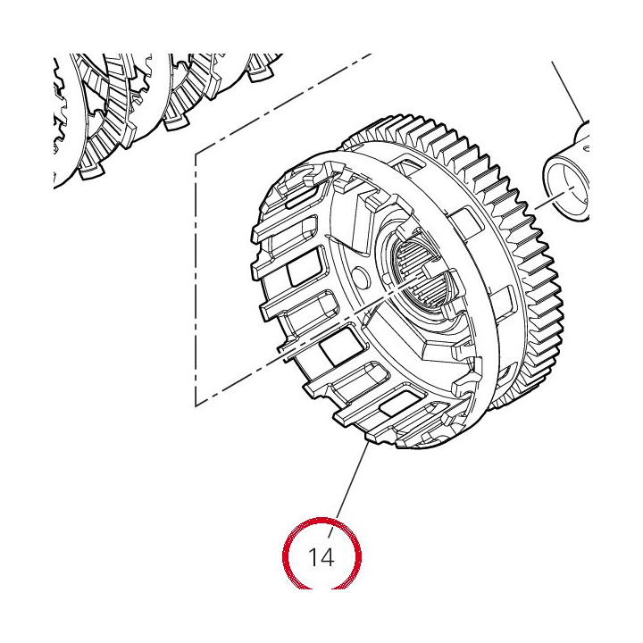 Cloche embrayage complète — réf. 19820671C | Ducati Store