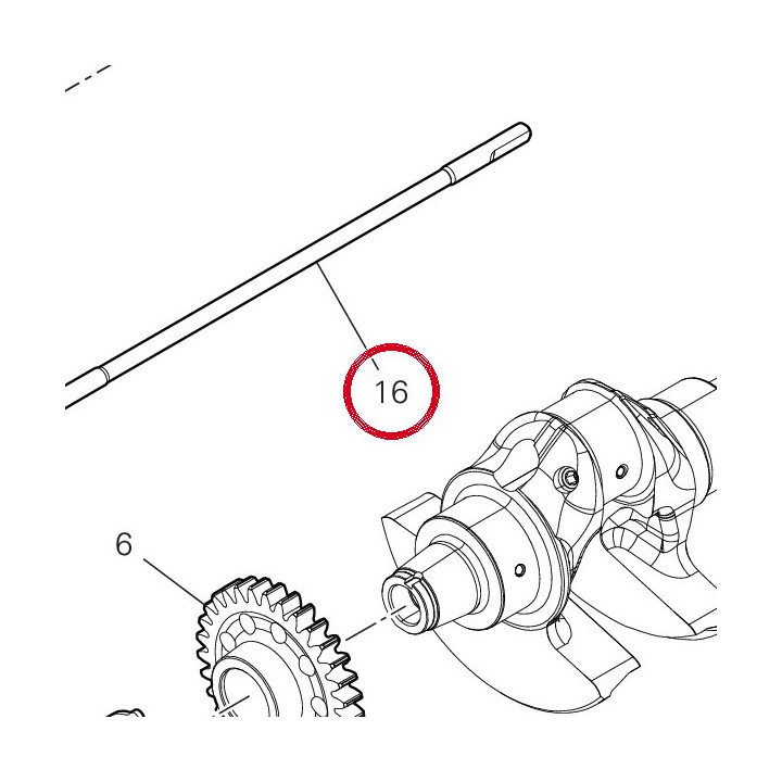 Tige de commande embrayage — réf. 11712041A | Ducati Store
