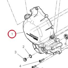 Couvercle embrayage — réf. 24314331B7 | Ducati Store