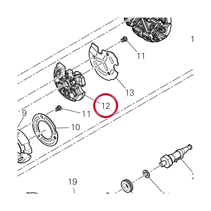 Panneau insonorisant pompe — réf. 48613031A | Ducati Store