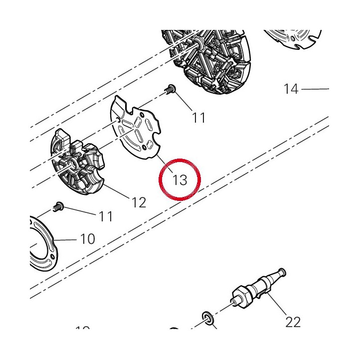 Tole insonorisant pompe — réf. 8271H901A | Ducati Store