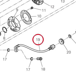 Tuyau pressione huile — réf. 81417841A | Ducati Store