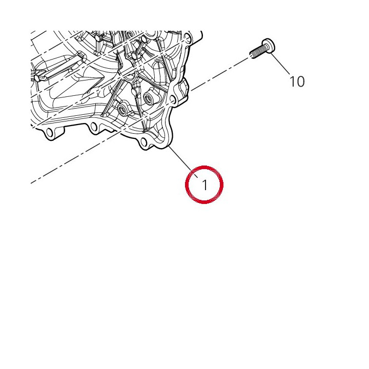 Couvercle alternateur — réf. 24211341B7 | Ducati Store