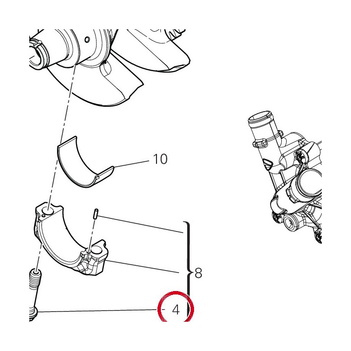 Vis, chapeau bielle — réf. 7791C521A | Ducati Store