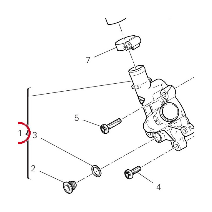 Couvercle pompe eau — réf. 24727581A | Ducati Store