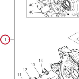 Assieme carter completo — réf. 225P0282C | Ducati Store